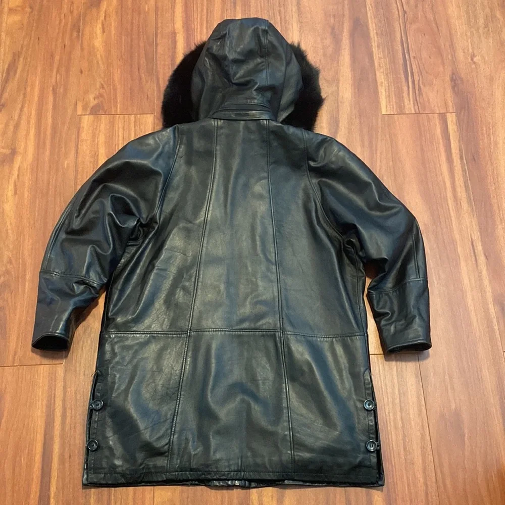 🔥BUNDLESALE Mens XS S authentic mink fur leather jacket coat Italian Milano